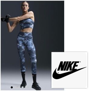 NWT Nike One Women M High-Waisted 7/8 Printed Leggings running training yoga gym